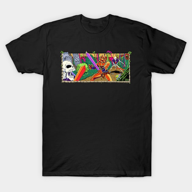 Algor v Skeletons T-Shirt by Rampageo Industries 